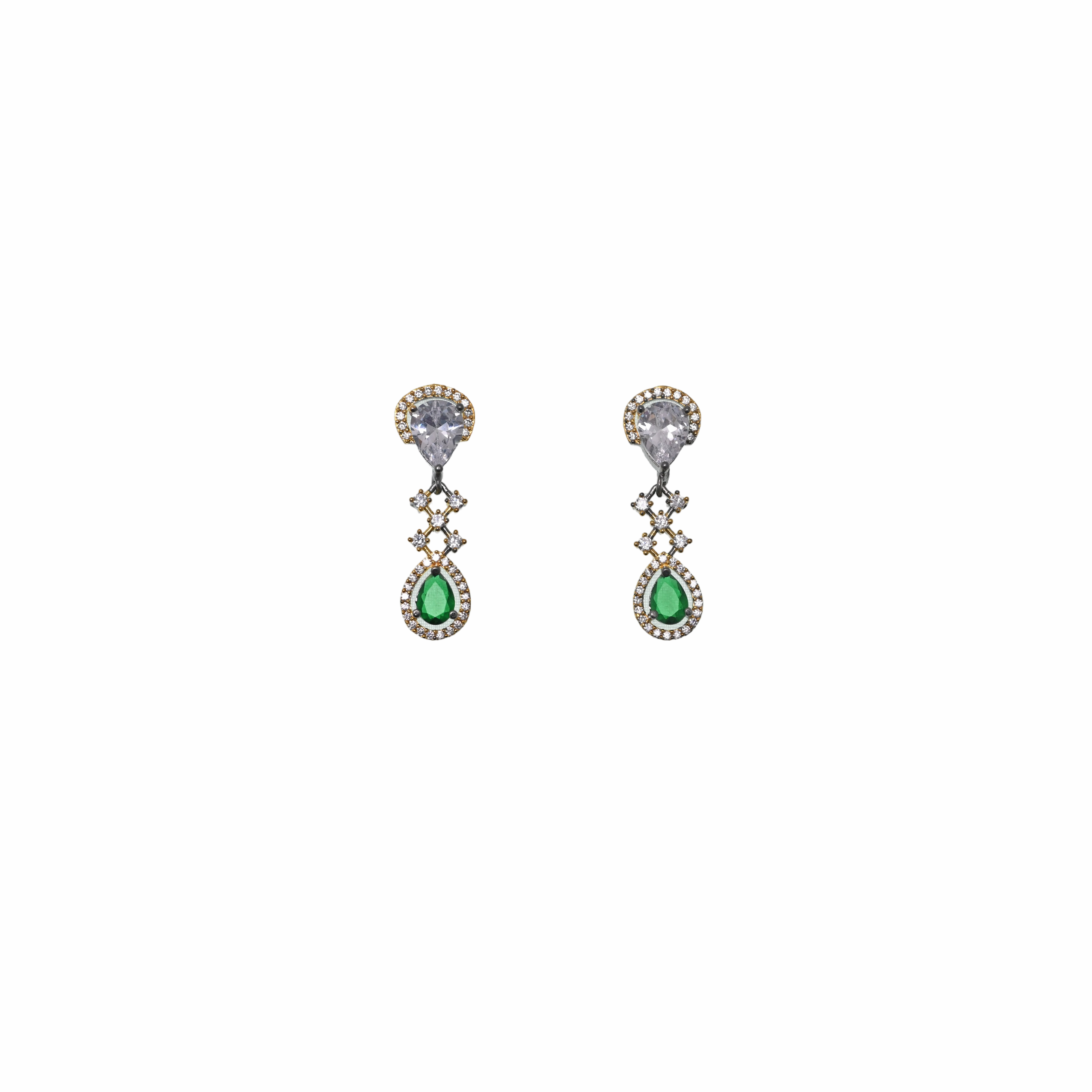 Ziyan Crystal American Diamond Hoops