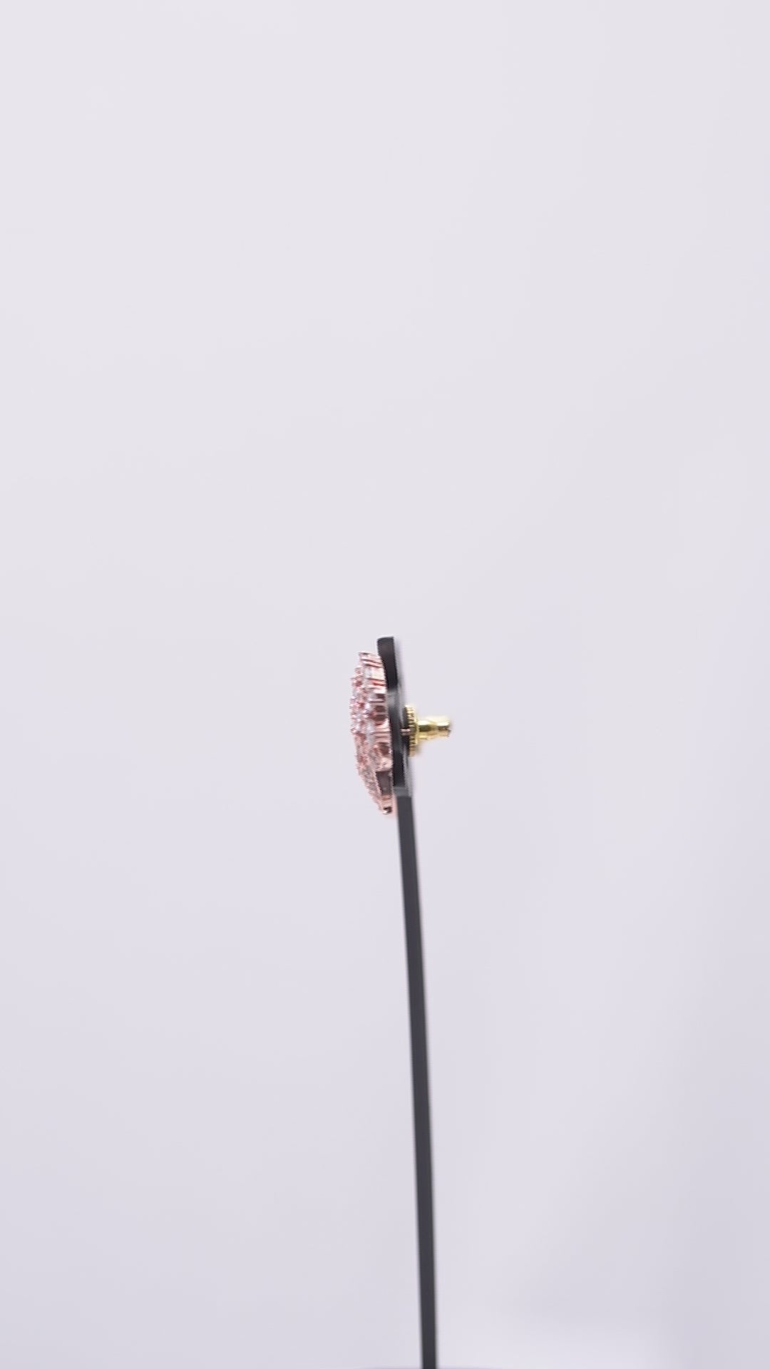 Ziyan Bronze Plated Timberwolf Crystal American Diamond Studs