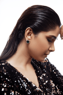 Ziyan Green Jewellery Earring Sliver-Plated Stud