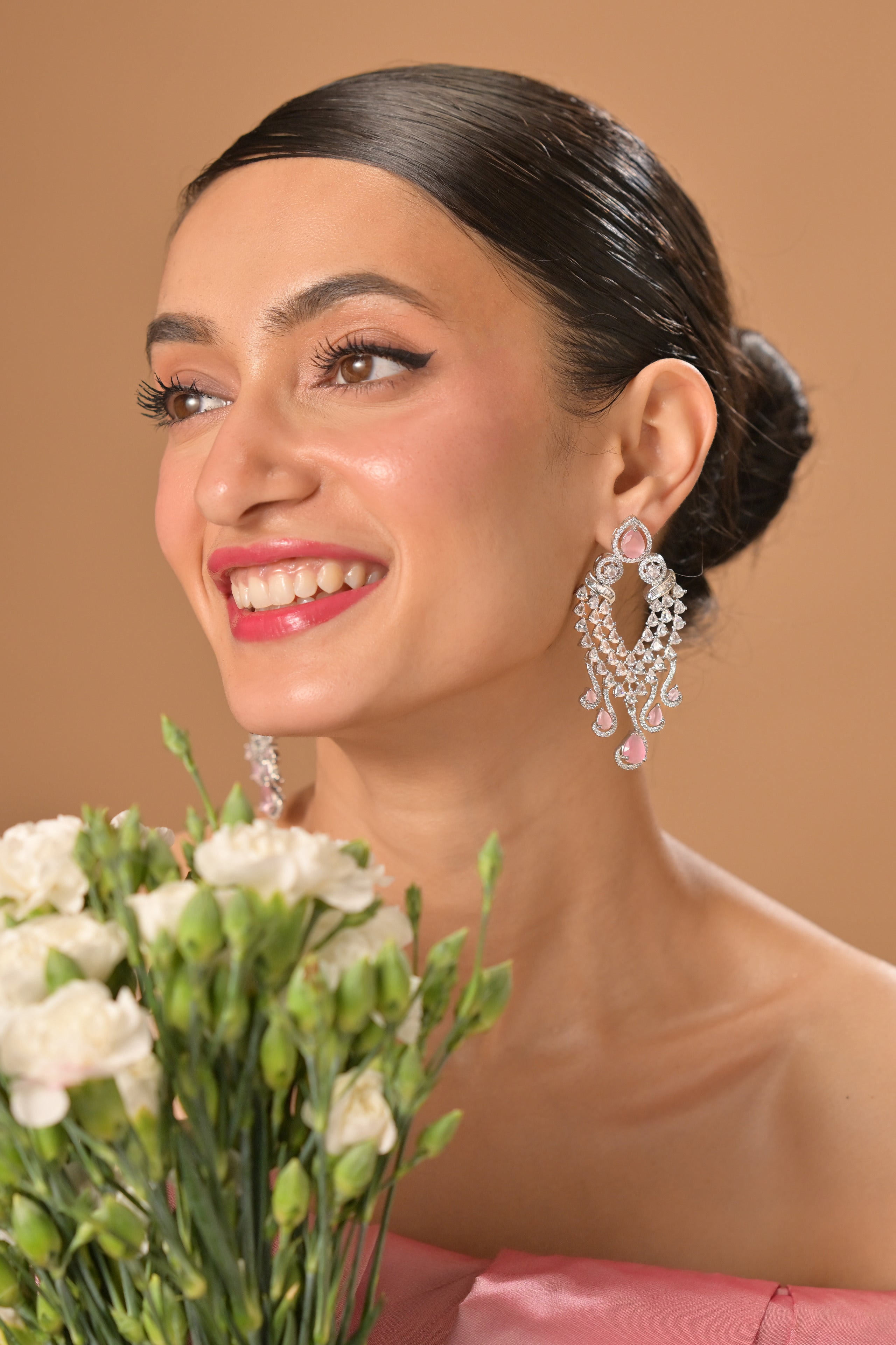 Ziyan Sunburst Peridot Earrings