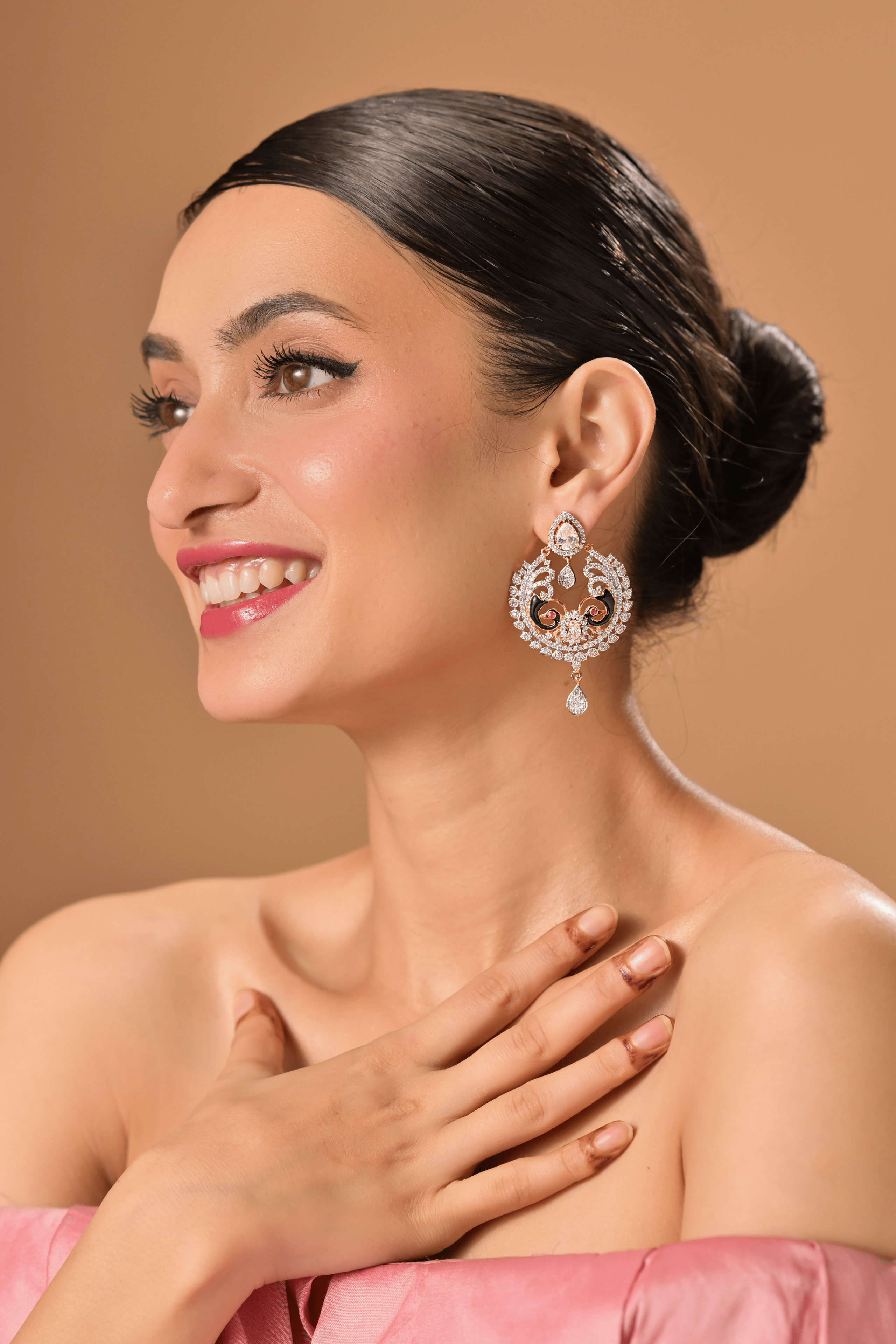 Ziyan Double Tourmaline Elegance Earrings
