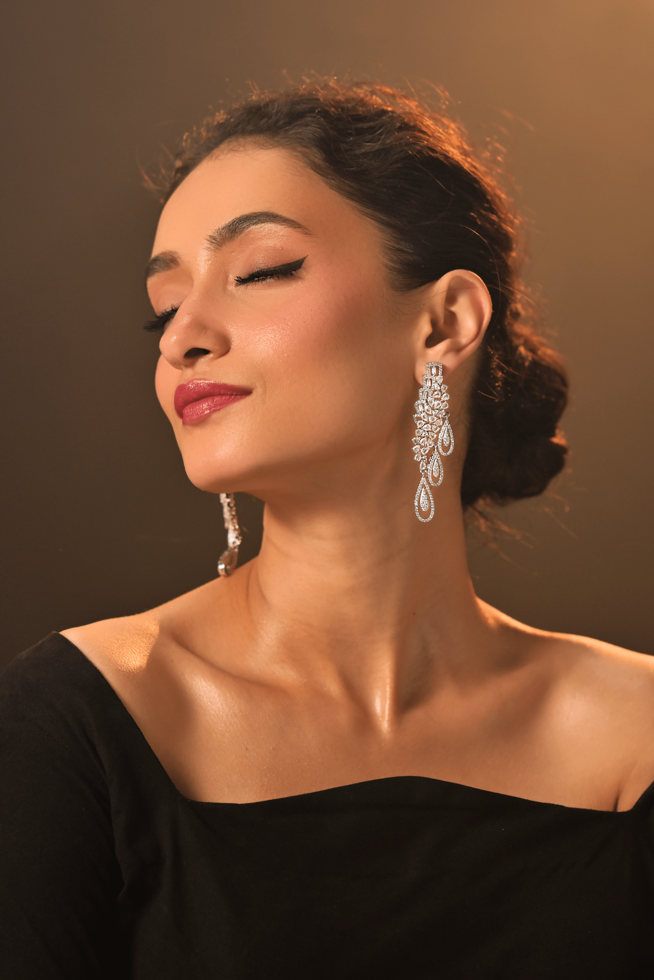 Ziyan Sparkling Limelight Earrings