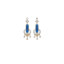 Ziyan Cambridge blue american diamond hoops