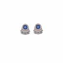 Ziyan Blue American Diamond Studs