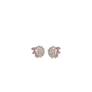 Ziyan Mist Gold plated Lilac crystal  american diamond stud