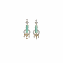 Ziyan Cambridge blue american diamond hoops
