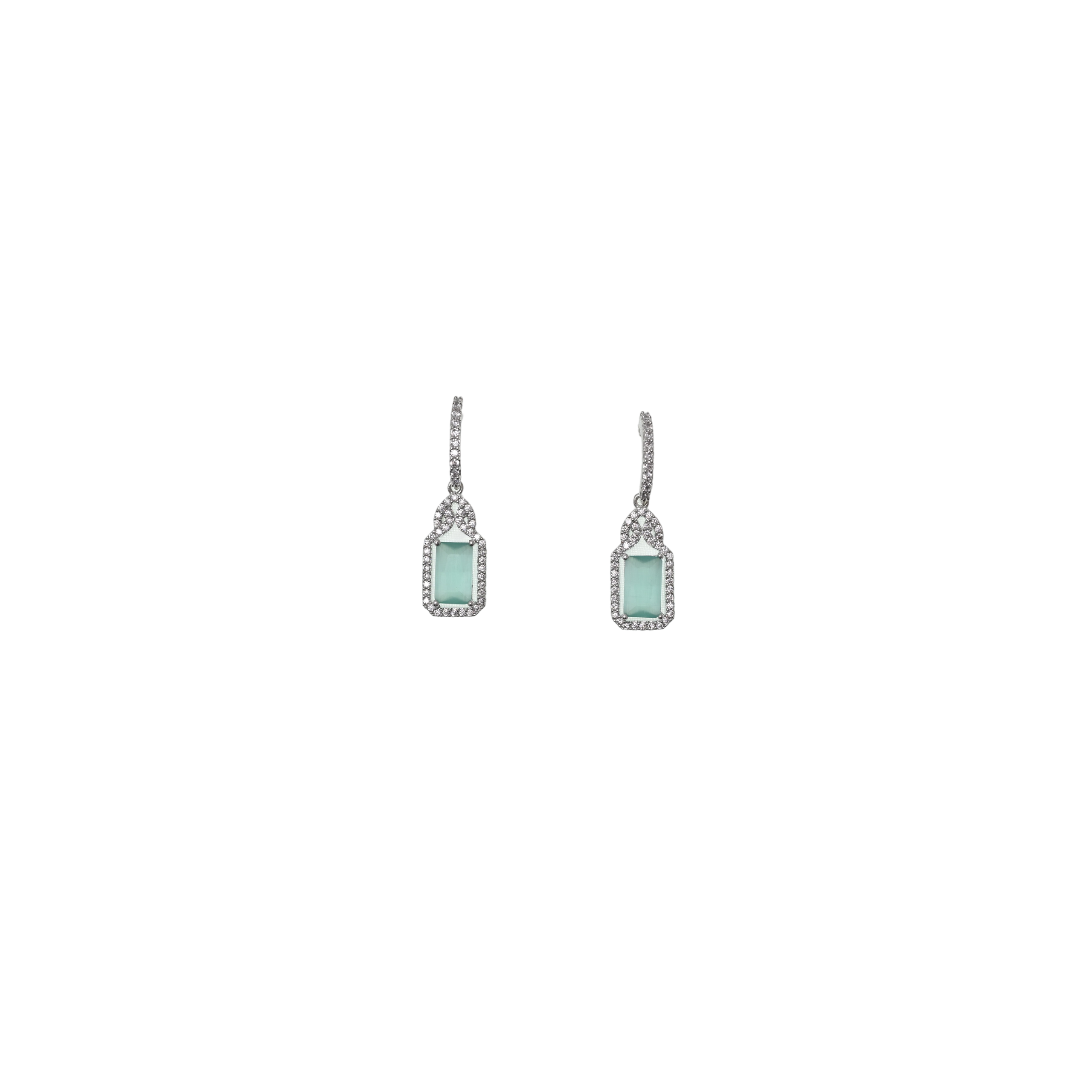 Ziyan Chateau Green American Diamond Stud