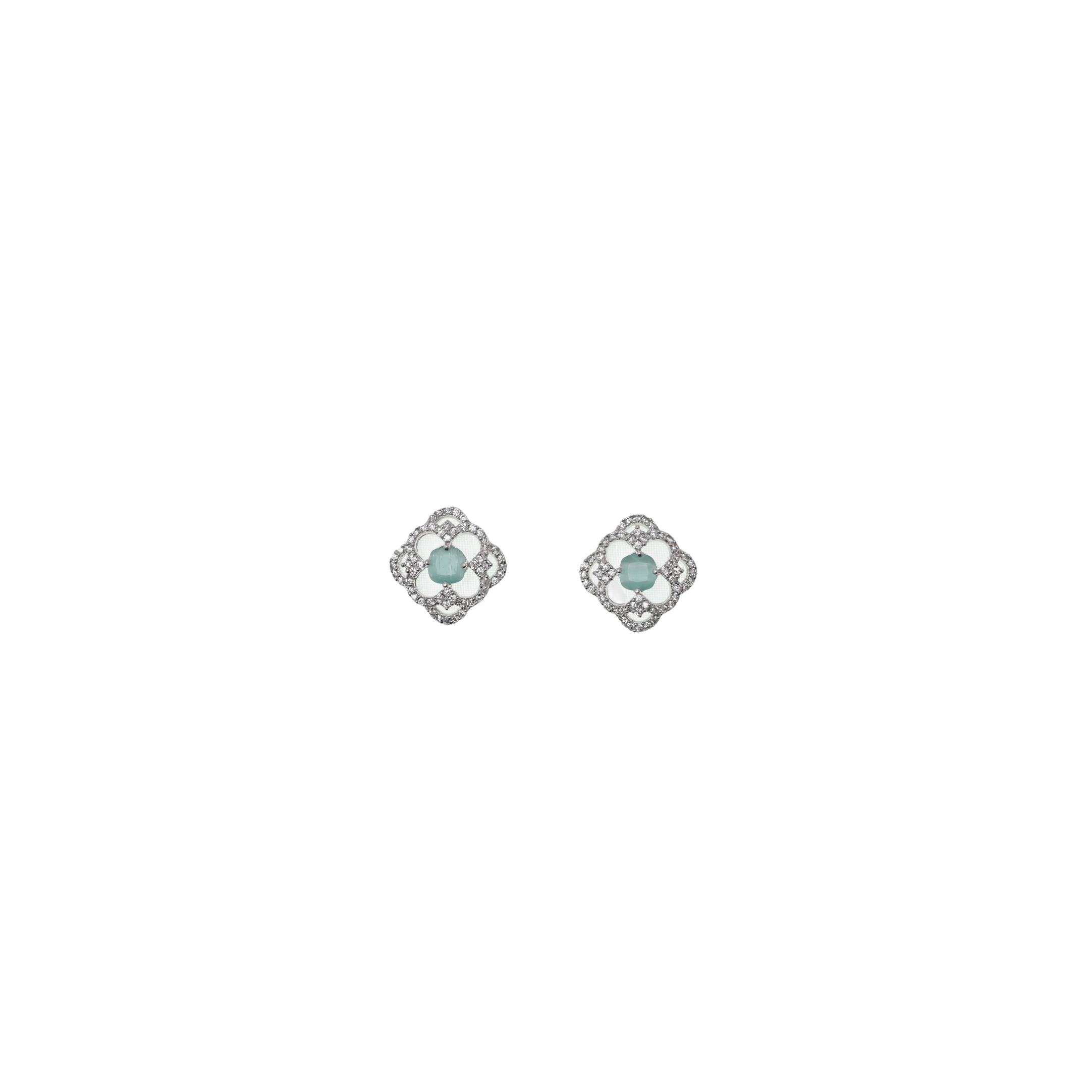 Ziyan Eton Green American Diamond Stud