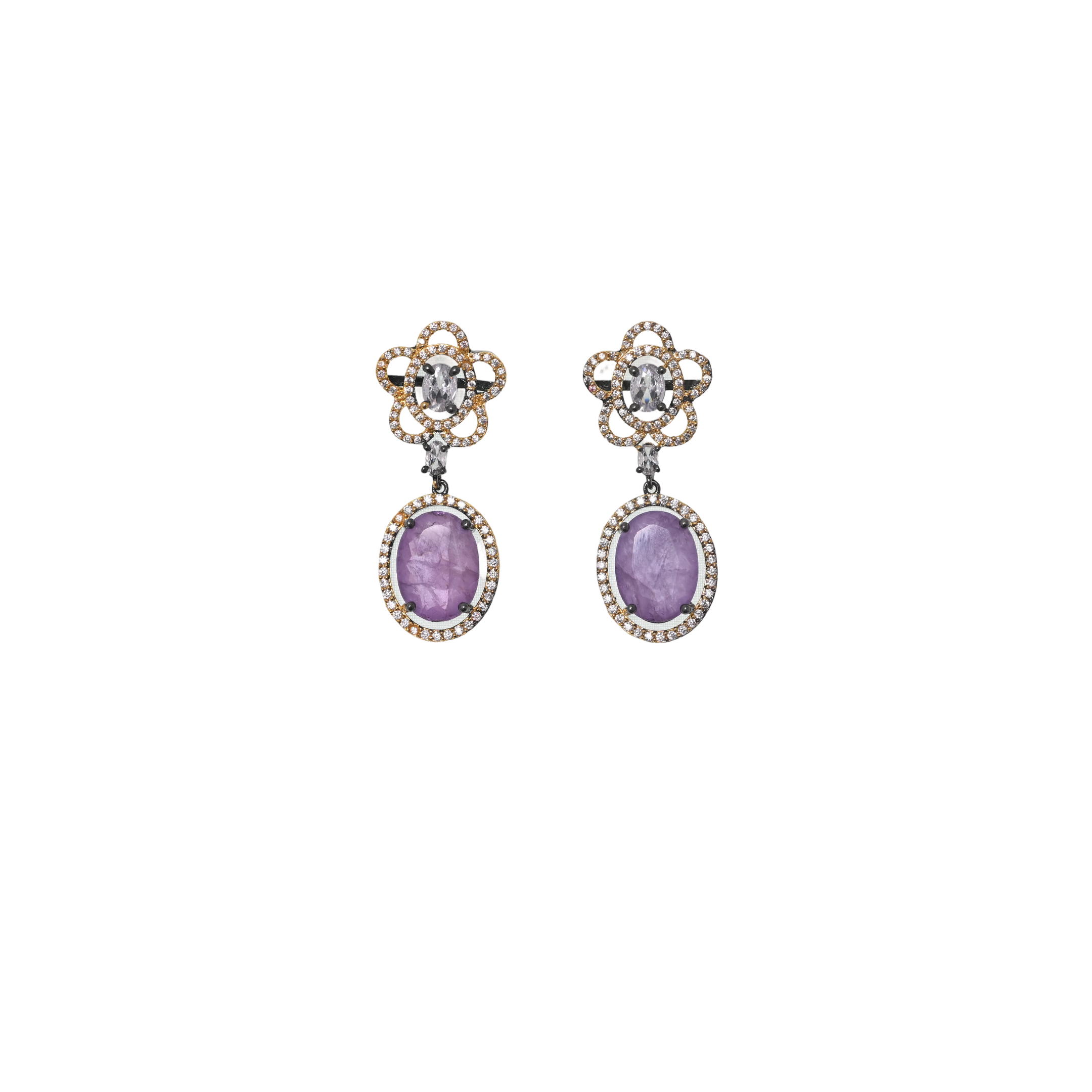 Mountbatten american diamond hoops