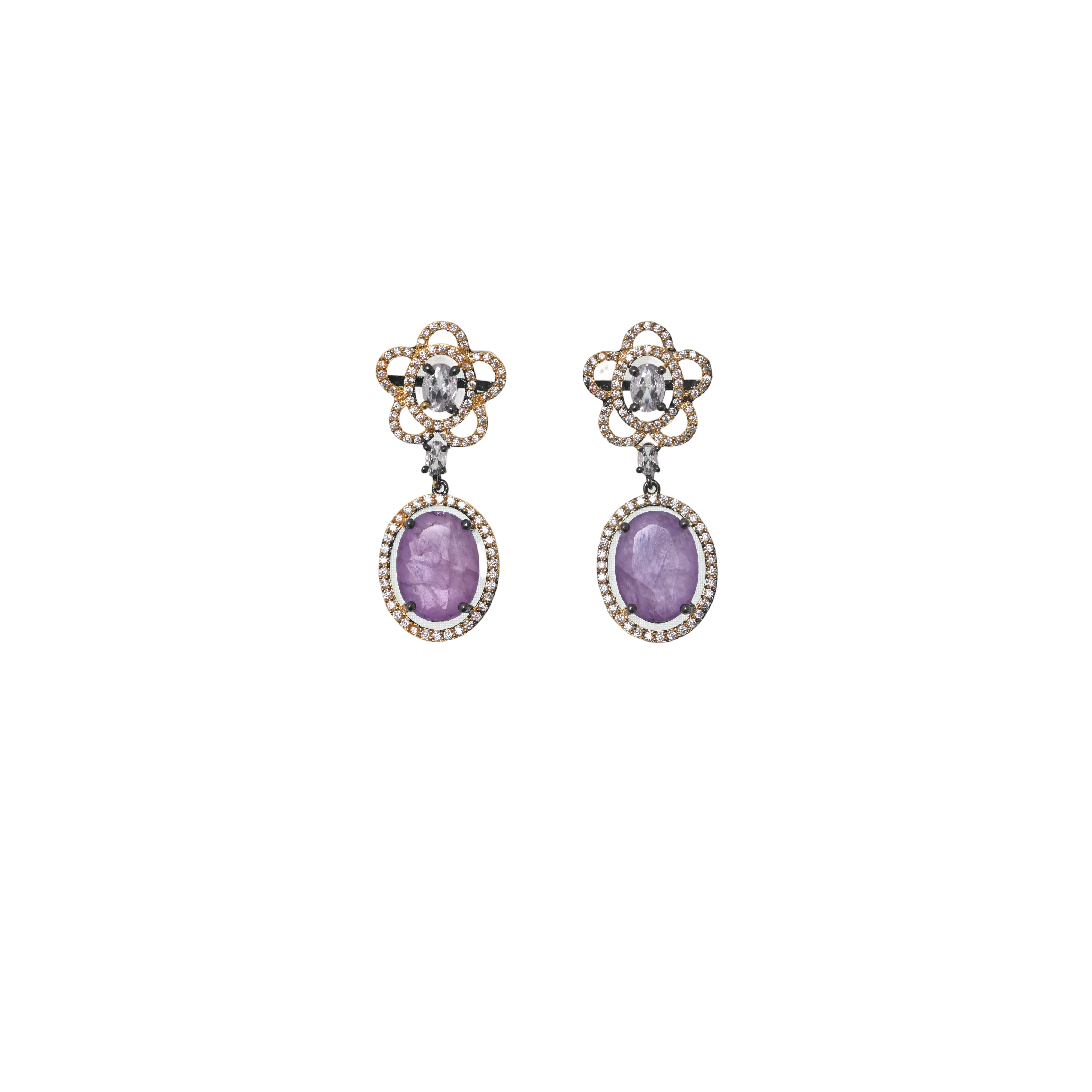 Mountbatten american diamond hoops