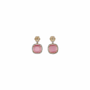 Ziyan Orchid pink american diamond hoops