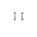 Ziyan Crystal American Diamond Hoops