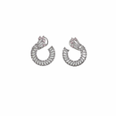 Ziyan silver american diamond studs