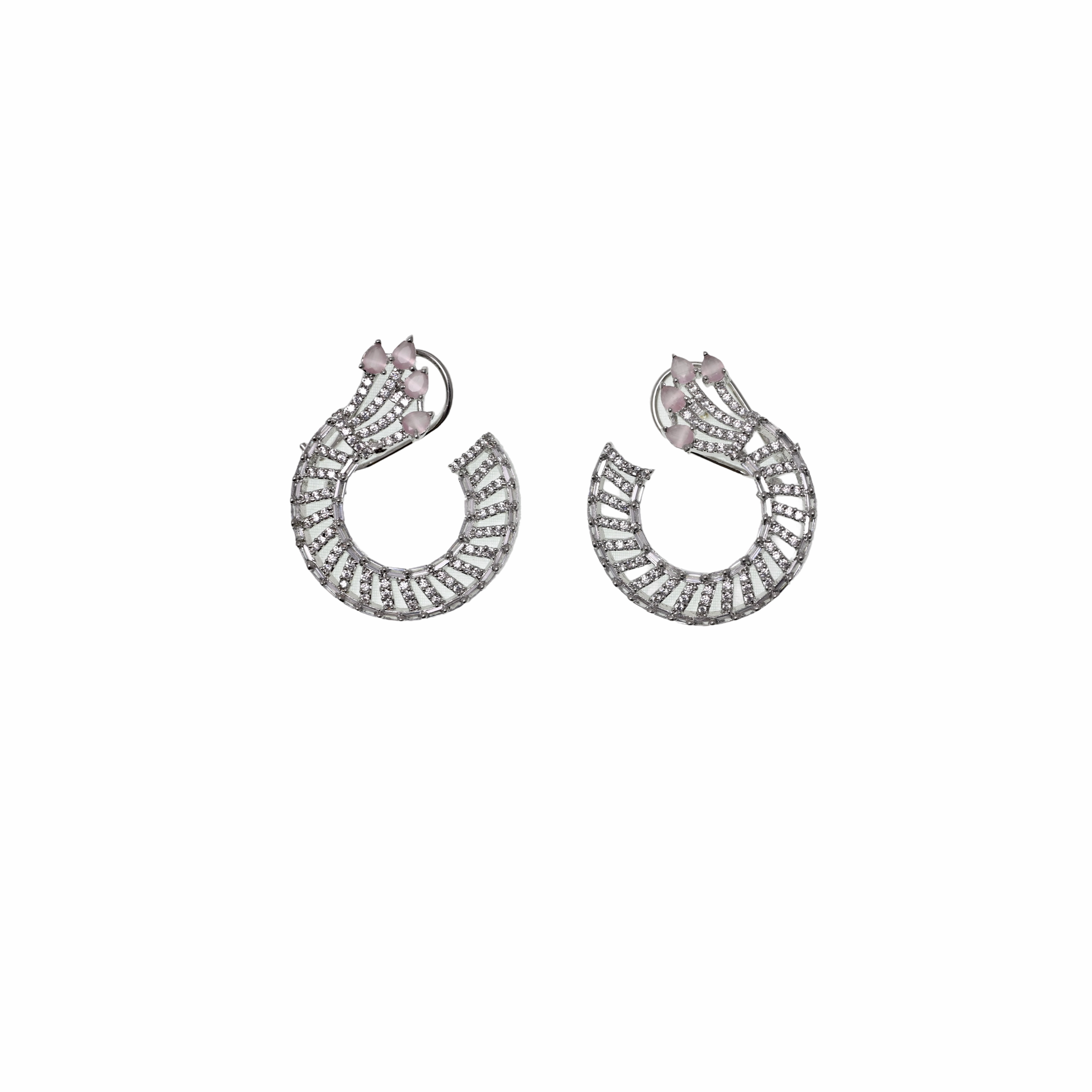 Ziyan silver american diamond studs