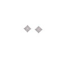 Ziyan Silver Plated Carnation Crystal American Diamond Stud