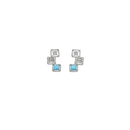 Ziyan Sky Blue Crystal American Diamond Stud