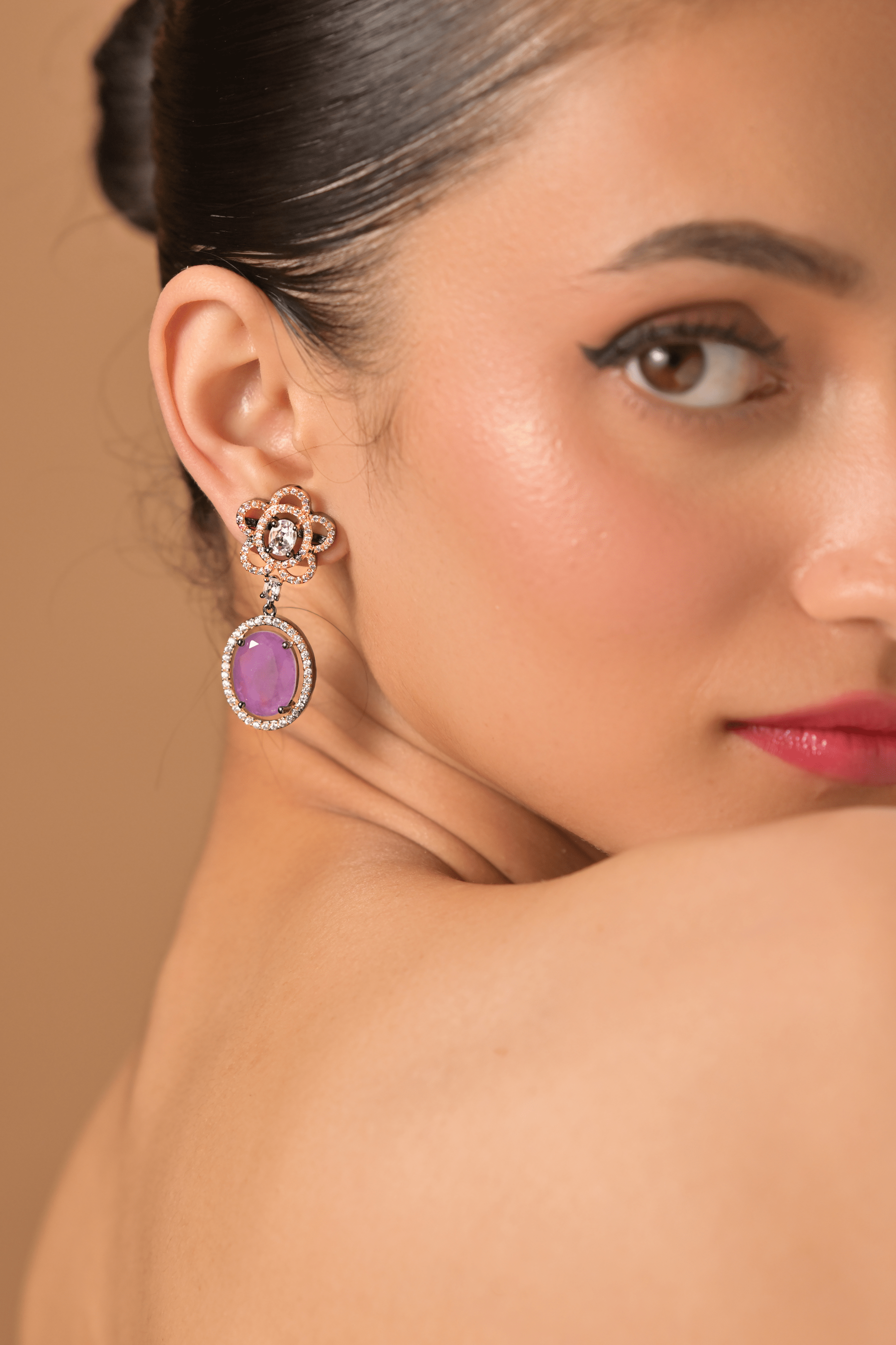Mountbatten american diamond hoops
