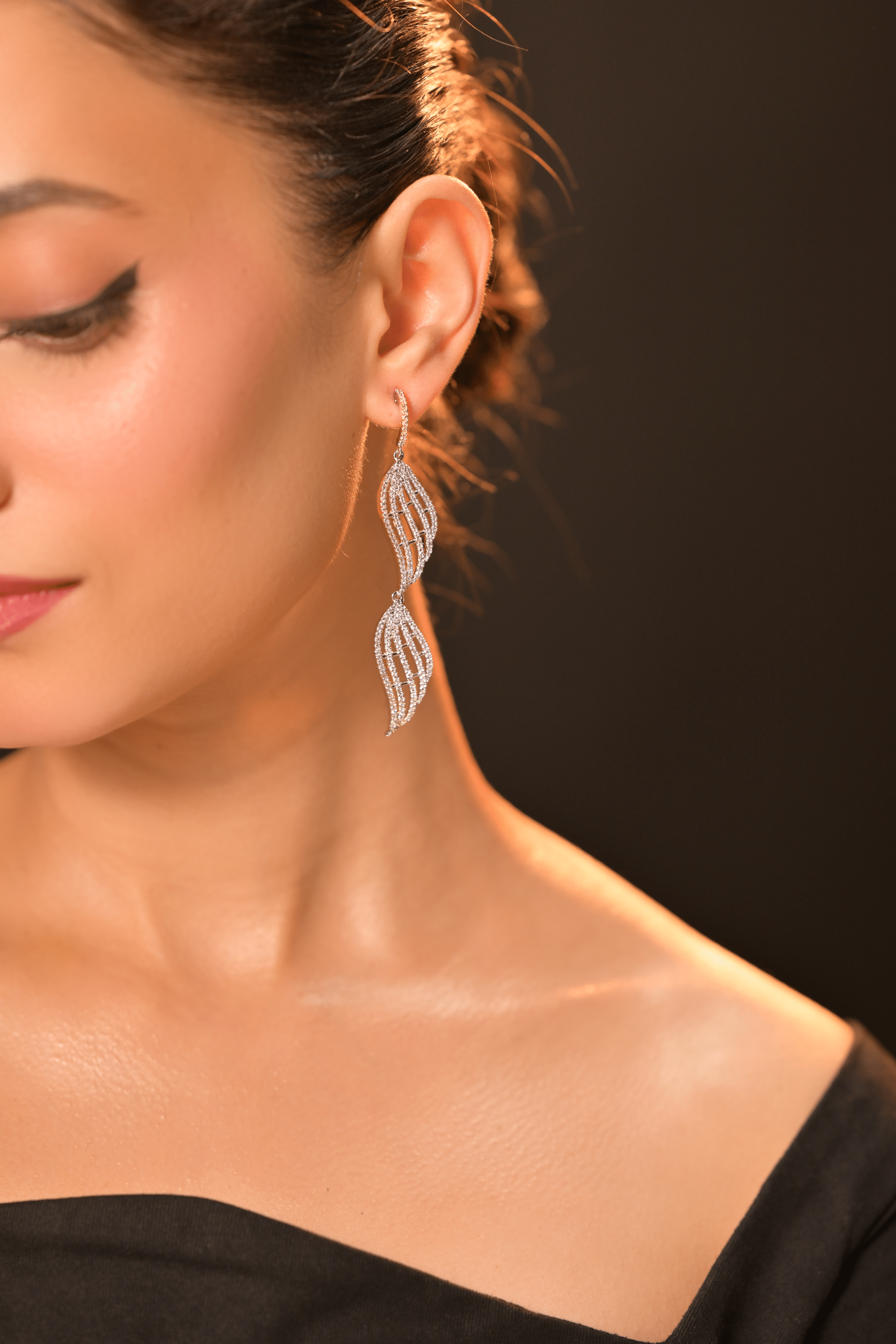 Ziyan Sparkling Love Earrings