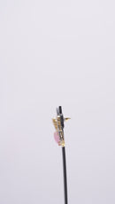 Ziyan Orchid pink american diamond hoops