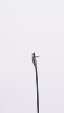 Ziyan silver plated Lapis Blue crystal Winglet american diamond stud
